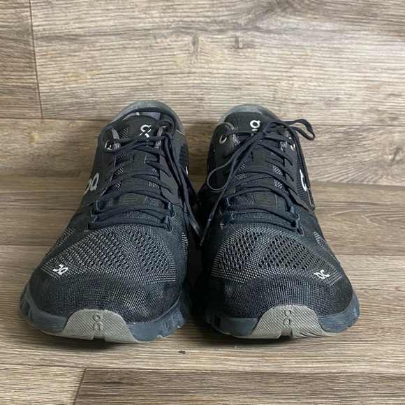 On Running Sneakers Womens 10.5 Cloudflow Black Asphalt Mesh Trainer Lightweight - Picture 3 of 7